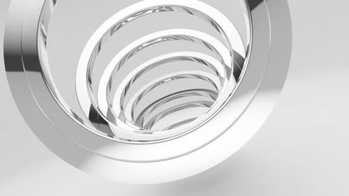 3D Loopable Chromatic Circles Background