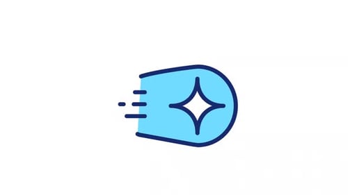 Animated Comet Color Icon