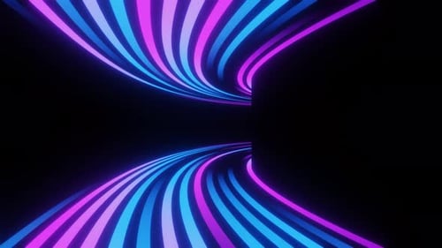 Vertical video purple grdient neon lines loop animation background