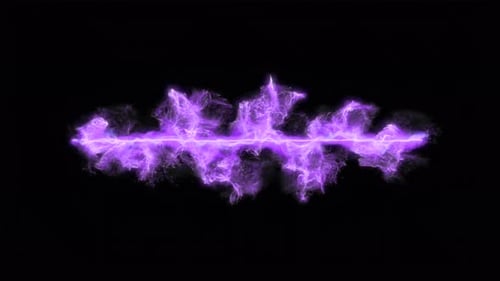 Dynamic Abstract Purple Energy Wave Animation