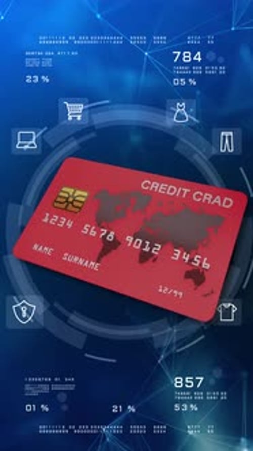 Red Global Credit Card 02035