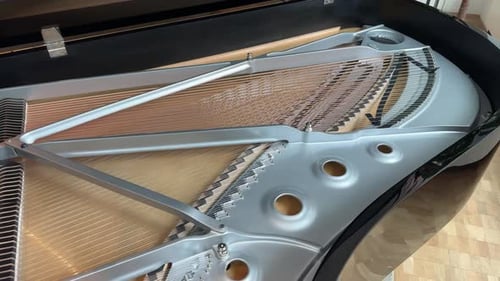 Grand Piano Internal Mechanism Close Up View