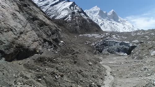 Gomukh or Gaumukh Uttarakhand, India
Gomukh is the terminus or snout of the Gangotri Glacier & the s