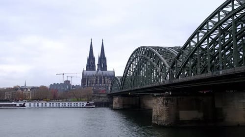 Cologne Dom and City Skyline at Winter Day Cologne Germany
