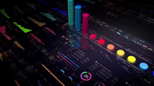 Business Infographic Presentation Display Screen 05