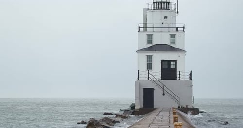 näherer Blick auf den Leuchtturm.