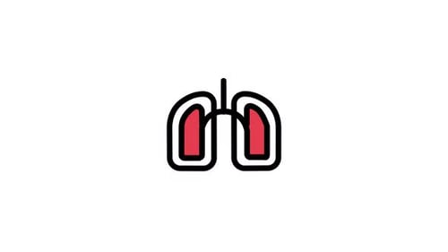 Lungs icon animation