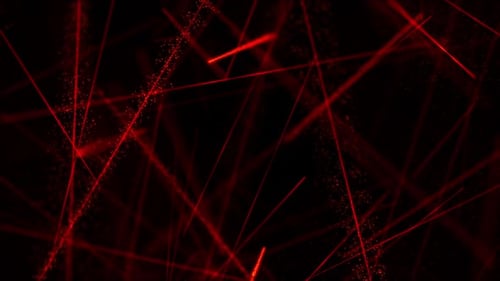 Hintergrundanimation zur Technologie der roten Laserstrahlen