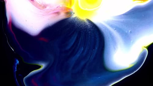 A Colorful Abstract Fluid Art Animation Designed to Captivate Audiences with Elegance