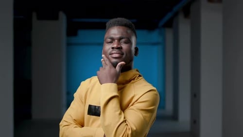 Stylish Man with Confident Expression indoors