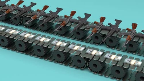 Conflict Economy: Guns and Money Conveyor Belt