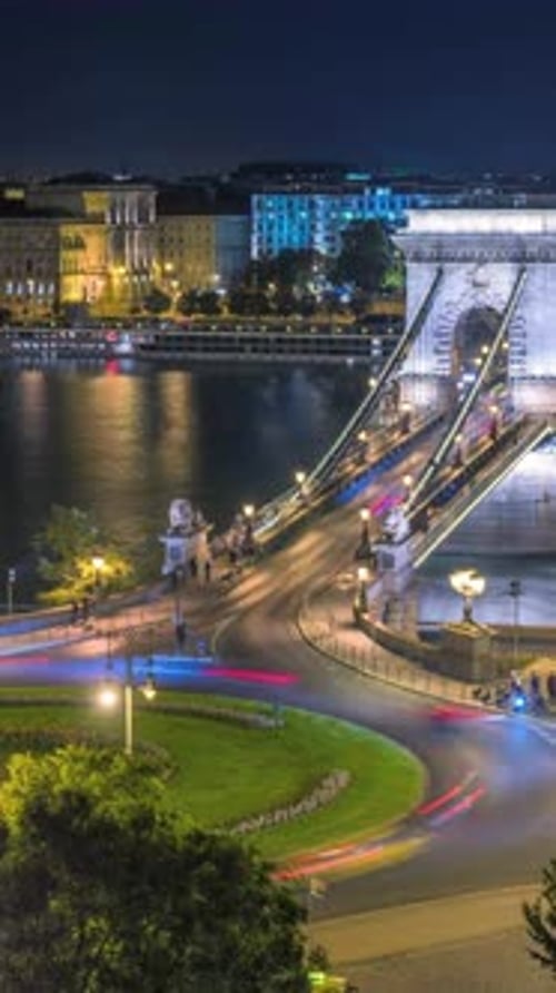 Vertical View Of Budapest City Skyline, Hungary