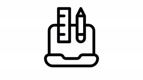 animation d'icônes de ligne de conception