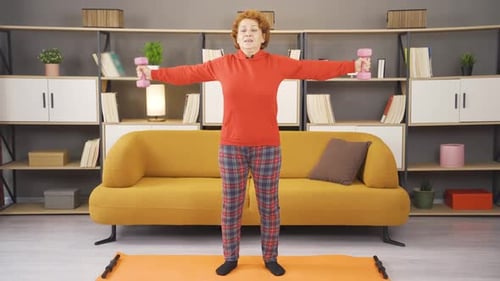 Exercise, exercise with weights.