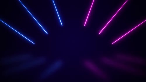 Fondo abstracto de luz láser de neón púrpura y azul, escenario, fiesta, fondo de música de DJ