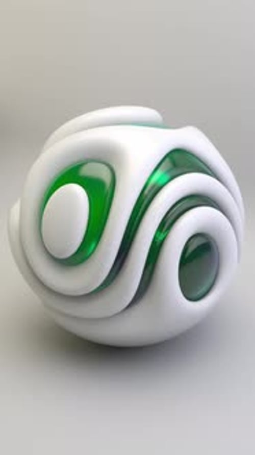 Surreal White 3D Ball Loop