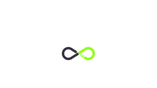 Minimalist Infinity Symbol Animation with Flowing Lines