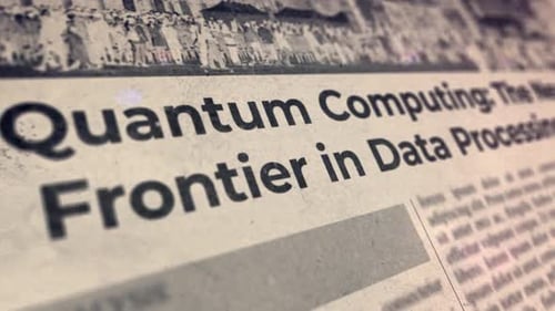 Glitch Effect Newspaper Text Reveal