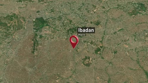 Ibadan City Zoom (Nigeria) from Space to Earth