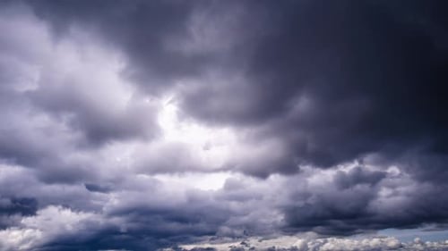 Stormy Clouds Rolling Across the Sky