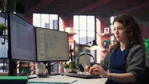 Software Expert at Workstation Programming on Pc and Writing Lines of Code