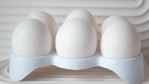 Close Up of Eggs in a Bowl