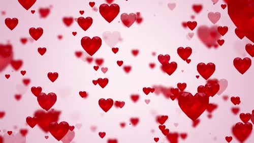 Red Heart Background Loop