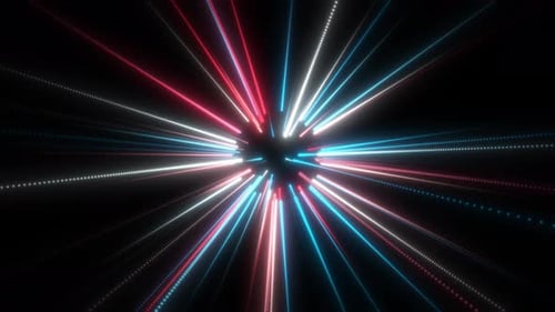 Abstrakte Sphären-Disco-Kugel-Schleifenhintergrund mit Plexus-Polygon-Technologie, Konzept-Hintergrund, 4K