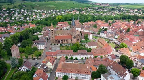 Wissembourg town in Alsace area, France. Historic Center of Wissembourg, Alsace, France