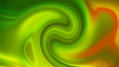 yellow green and orange color abstract spiral wavy shiny modern concept liquid background