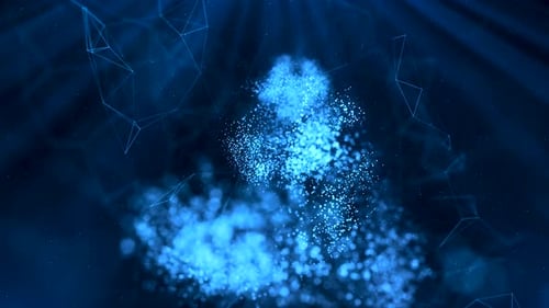 Mysterious source science animation. Genom futuristic footage. Conceptual design of genetics informa