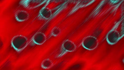 Aggressive Red and Teal Glitch Digital Noise Background