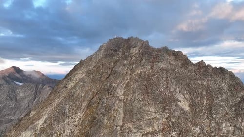 Mountain top in Tyrol. Glödis - Hohe Tauern in Austria.
