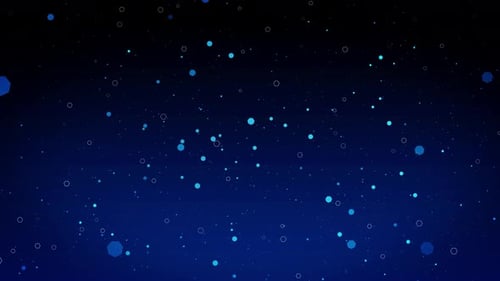 Abstract Blue Geometric Particles Digital Background