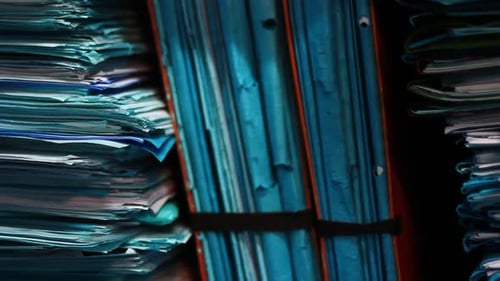 Bunch of Old Files in the Archive Drawer