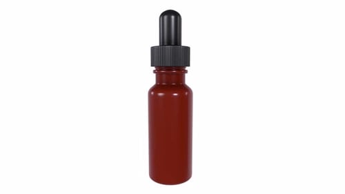 Medicine Bottle 3d object rotating loop