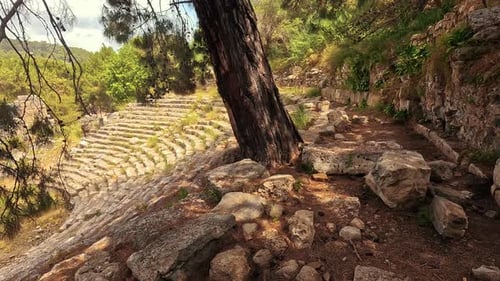 Phaselis Ancient City in Kemer of Antalya or Faselis Was a Greek and Roman City Coast Ancient Lycia