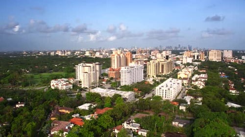 Coral Gables Flyover von Aerial Drohne Aerial