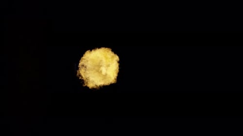 Burn Collection: An outbreak of fire from a window on a black background shot at 120fps