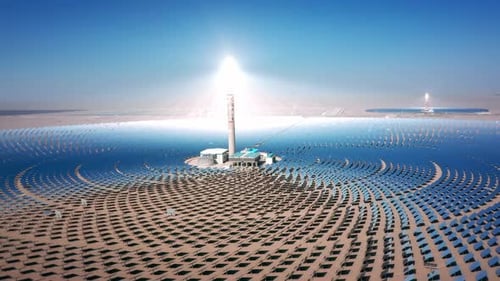 Vue aérienne d'un panneau solaire