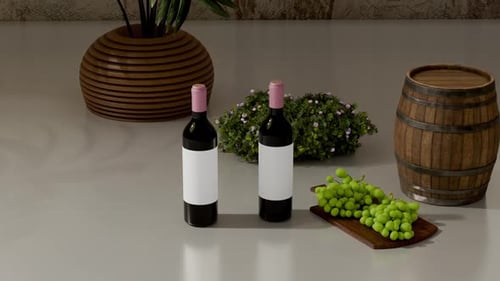 Wine Bottle mockup