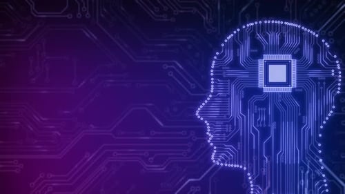 Inteligência Artificial de Inteligência Artificial e Mineração de Dados Chat Deep Learning Tecnologia de Chip de Computador Futurista