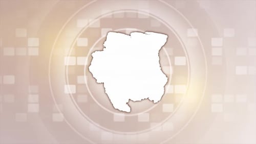 Clean Country Map Outline Reveal Animation