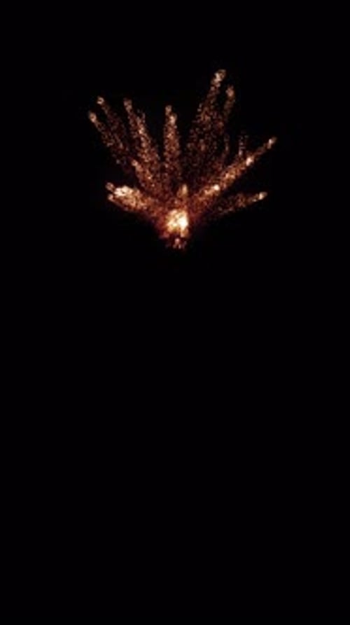 Fiery Particle Burst Visual Effect