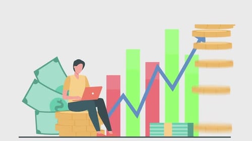 Businessman Using Laptop to Increase Income