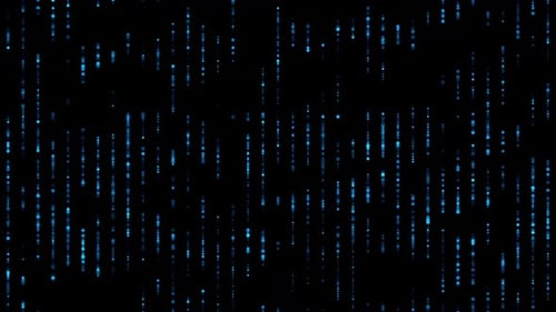 Matrix Background Blue Technology Abstract Computer Code Big Data Hacking Background