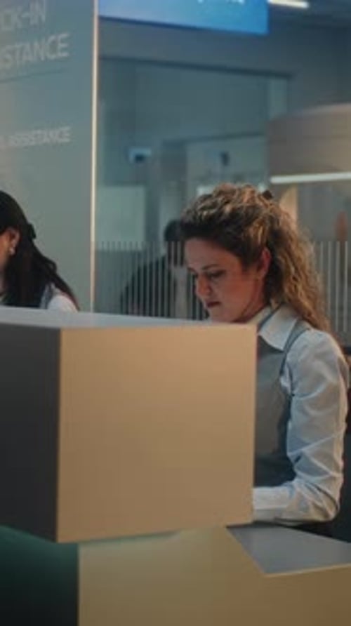 Airport Check-In Assistance With Two Agents