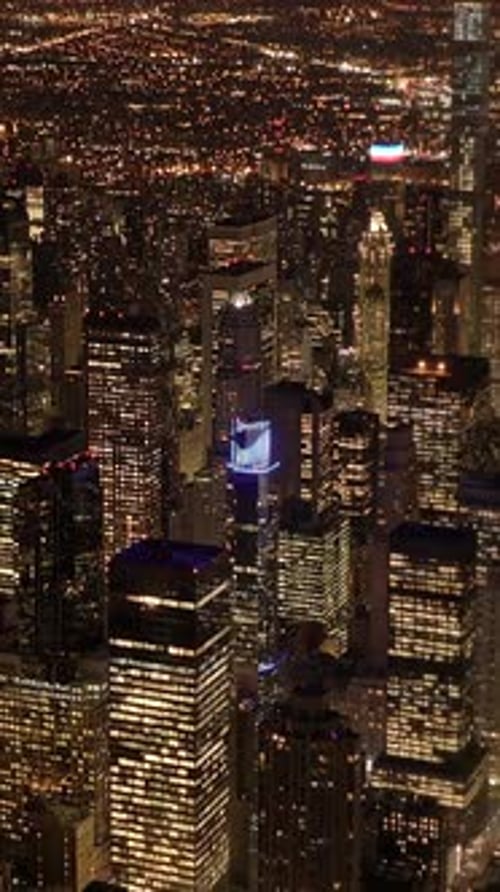 A Stunningly Beautiful Night View of a Vibrant and Lively City Skyline Awaits You