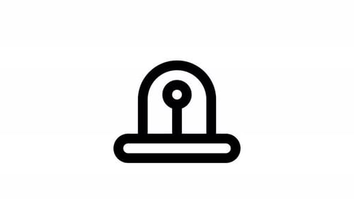 Animated Siren Icon for Warning and Alert Notifications