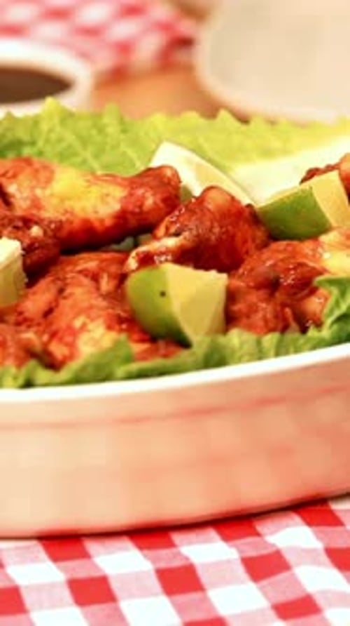 Vertical View Of Buffalo Wings